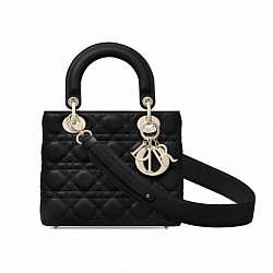 Small Lady D My ABC Bag Cannage Lambskin Black IDR 15,000,000