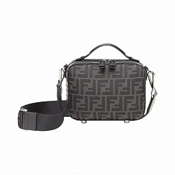 Mini Suitcase Bag FF Logo Jacquard Black Grey IDR 7,700,000